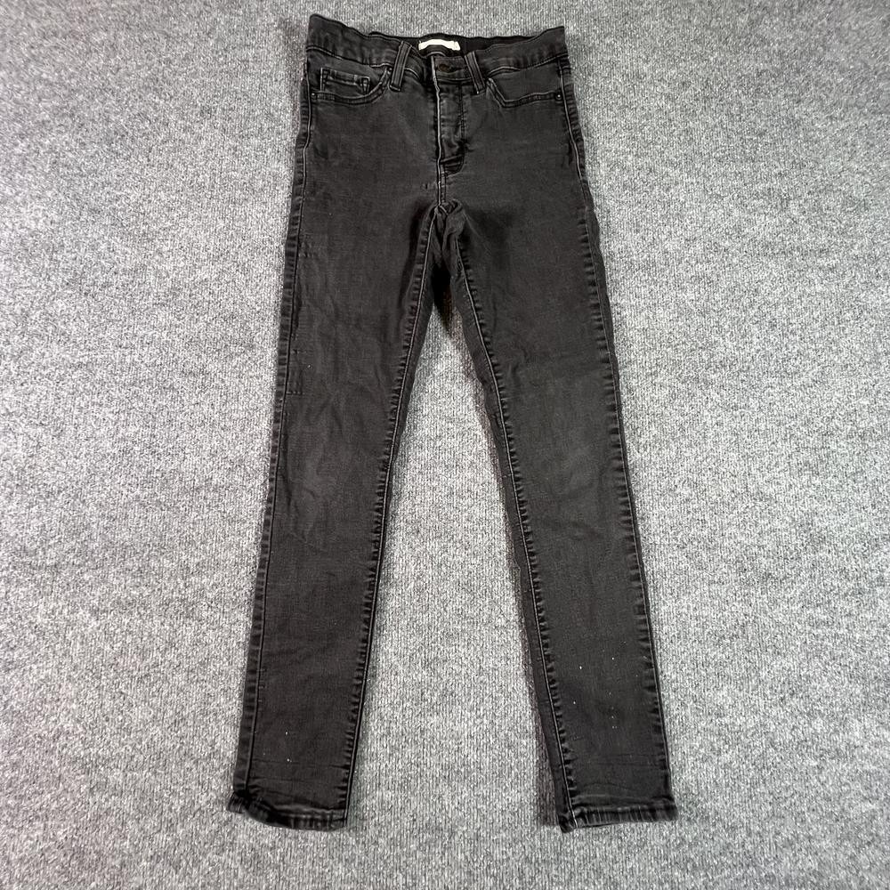 Levi's 311 Shaping Skinny Jeans Womens 28x30 Black Cotton Denim Workwear Stretch